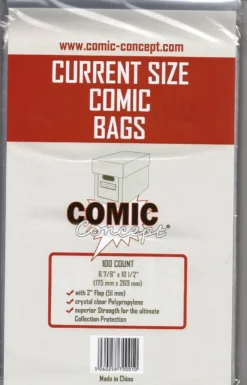 CC Comic Bags Current Size (100 St.)